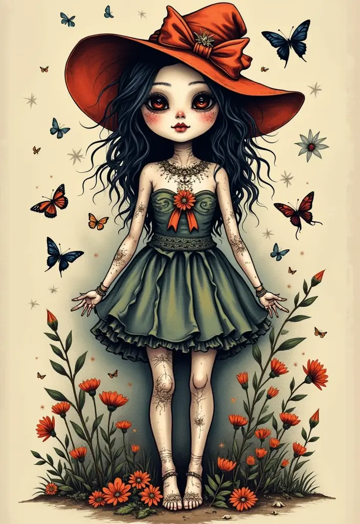 30 Voodoo Doll Tattoos with Dark and Mysterious Designs - 23. Voodoo Dolls in Fairy Tales