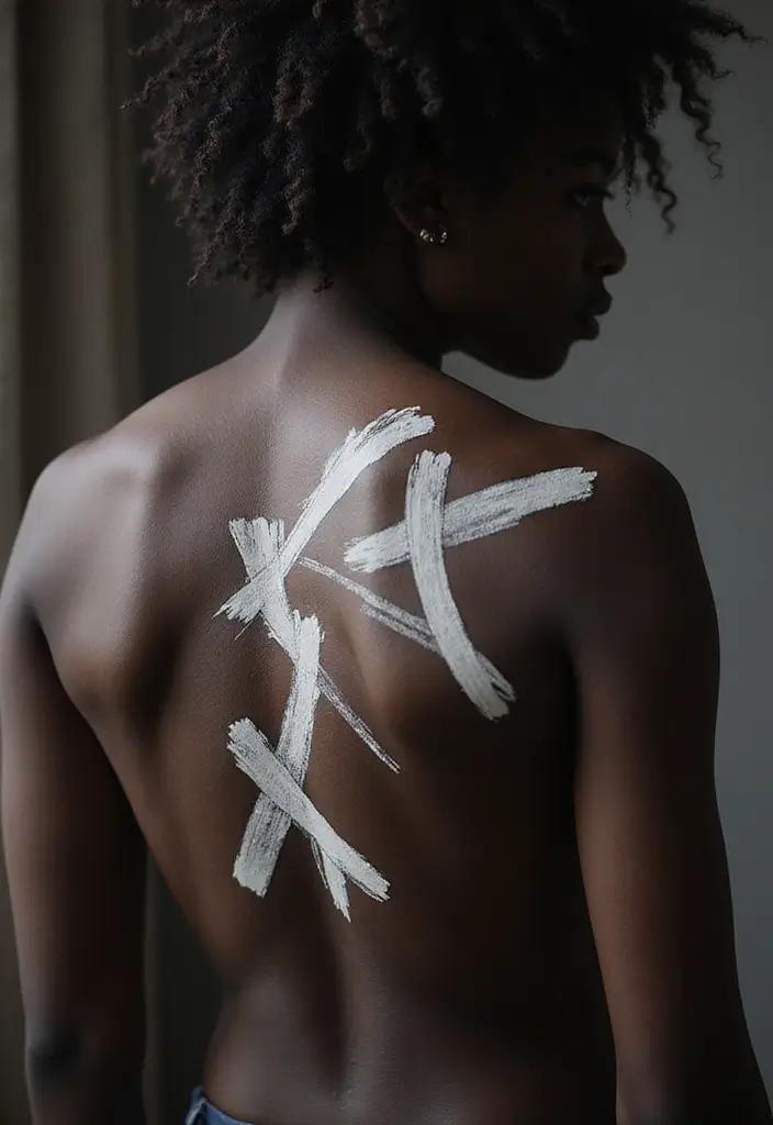 30 White Ink Tattoo Ideas on Dark Skin That Stand Out - 23. Modern Artistic Styles