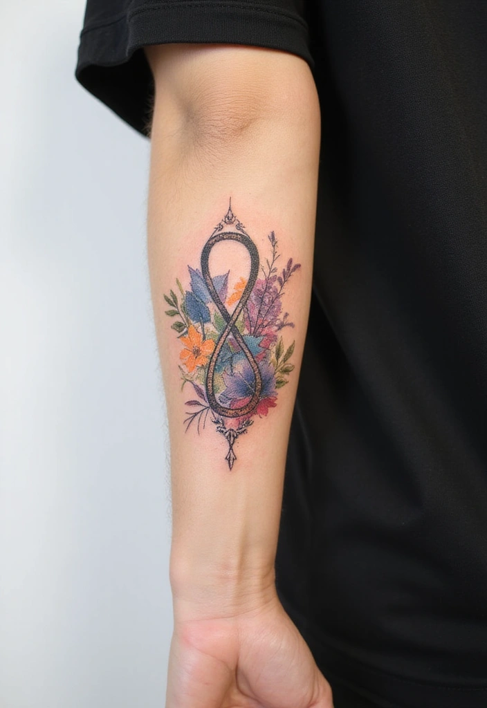 30 Zodiac Aries Tattoo Ideas Full of Fire and Energy - 23. Aries Infinity Symbol