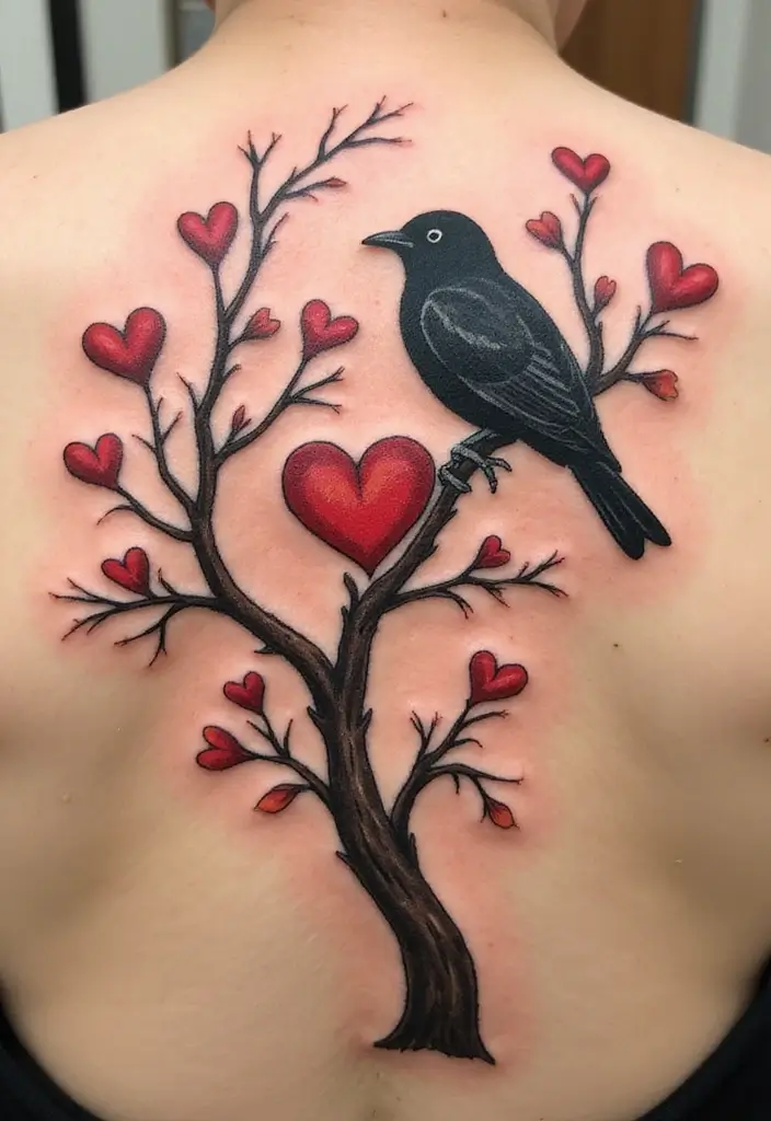 30 Blackbird Tattoo Meaning and Stunning Design Inspirations - 24. Felt Connections