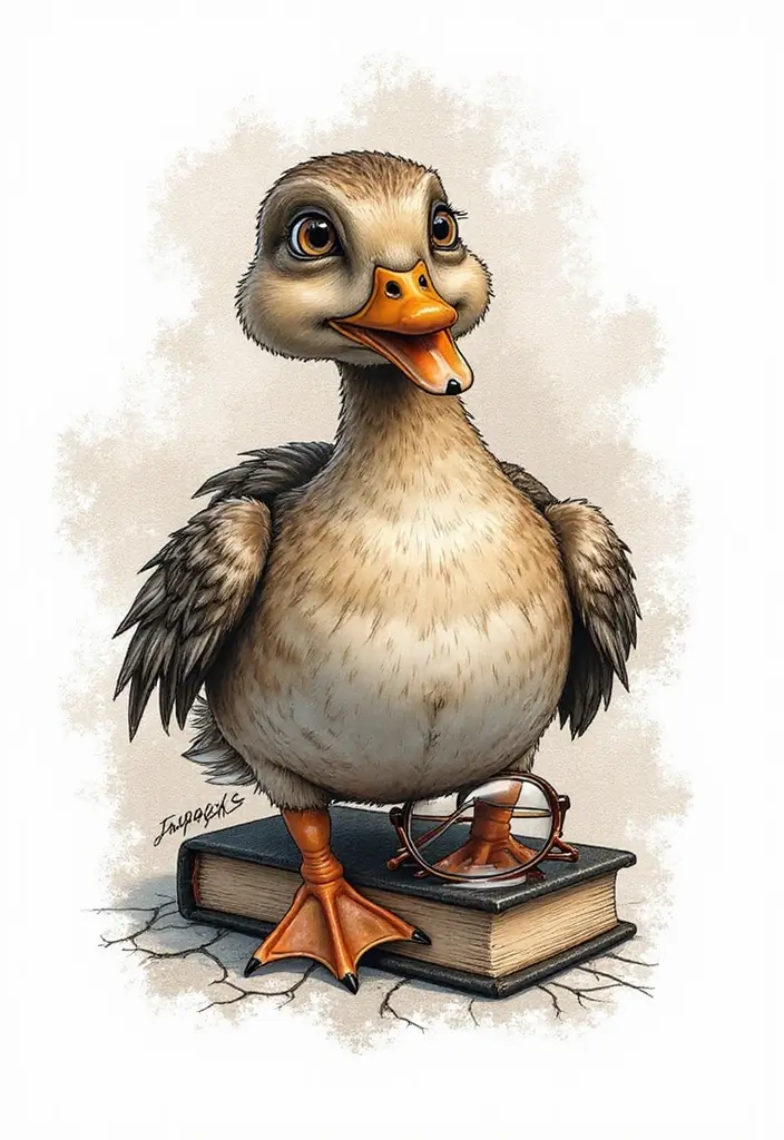 30 Duck Tattoo Meaning and Creative Designs - 24. The Gift of Perspective