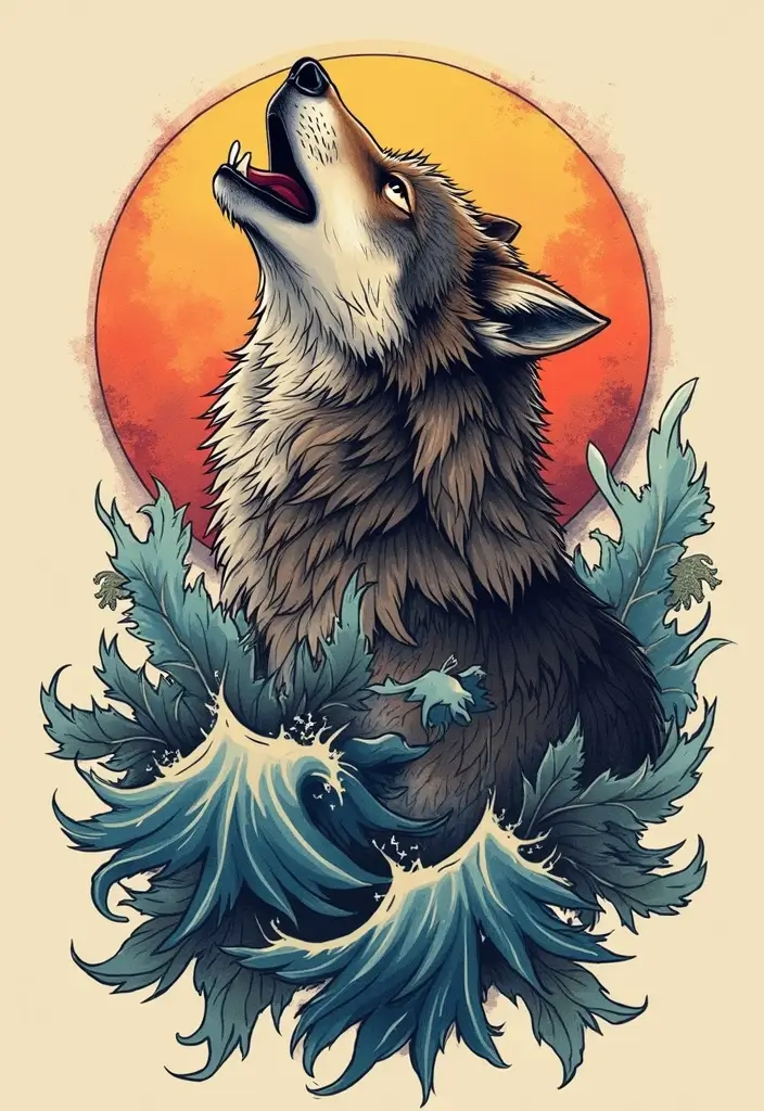 30 Howling Wolf Tattoo Meaning and Inspiring Designs - 24. The Call of the Wild