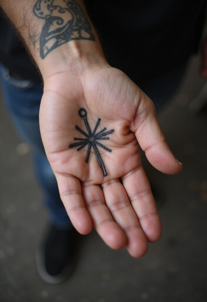 30 Most Popular Body Parts for Men to Tattoo - 24. Palm Tattoos