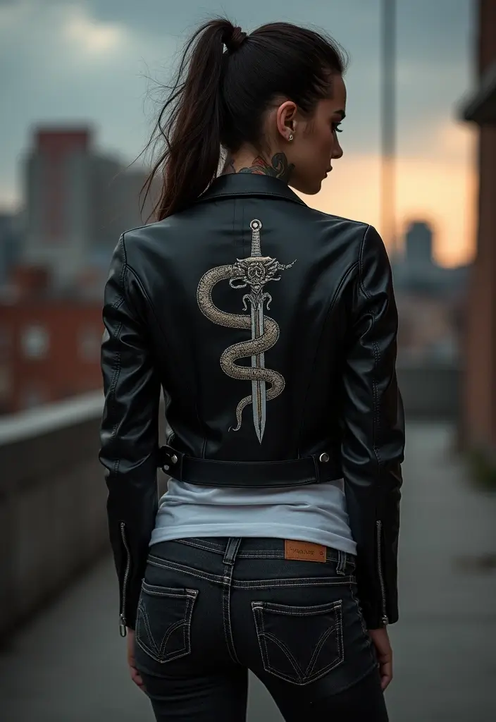 30 Snake Body Tattoo Designs That Look Striking - 24. Snake with a Dagger
