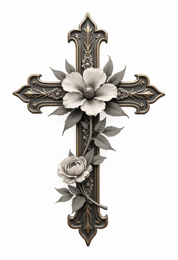 30 Tattoos That Signify Strength and Resilience - 24. Cross Tattoo
