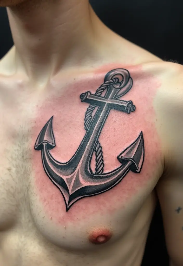 30 Unbreakable Bond Tattoo Inspirations Full of Emotion - 24. Anchor with Family Names