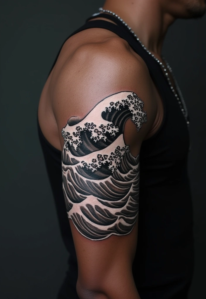 30 White Ink Tattoo Ideas on Dark Skin That Stand Out - 24. Nature's Patterns