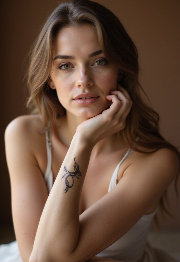 30 Black Hair Tattoos That Make a Bold Statement - 25. Infinity Hair Symbol