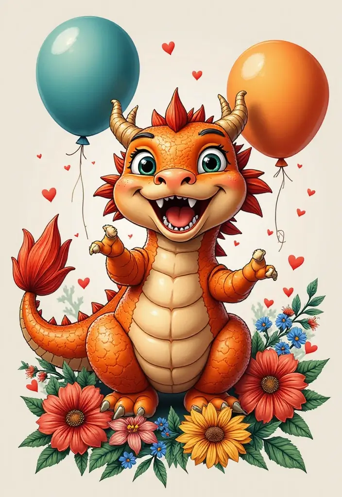 30 Chinese Dragon Tattoo Meaning and Artistic Designs - 25. The Playful Dragon
