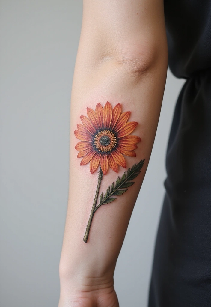 30 Daisy Tattoo Ideas for a Fresh and Delicate Design - 25. 3D Daisy Tattoo