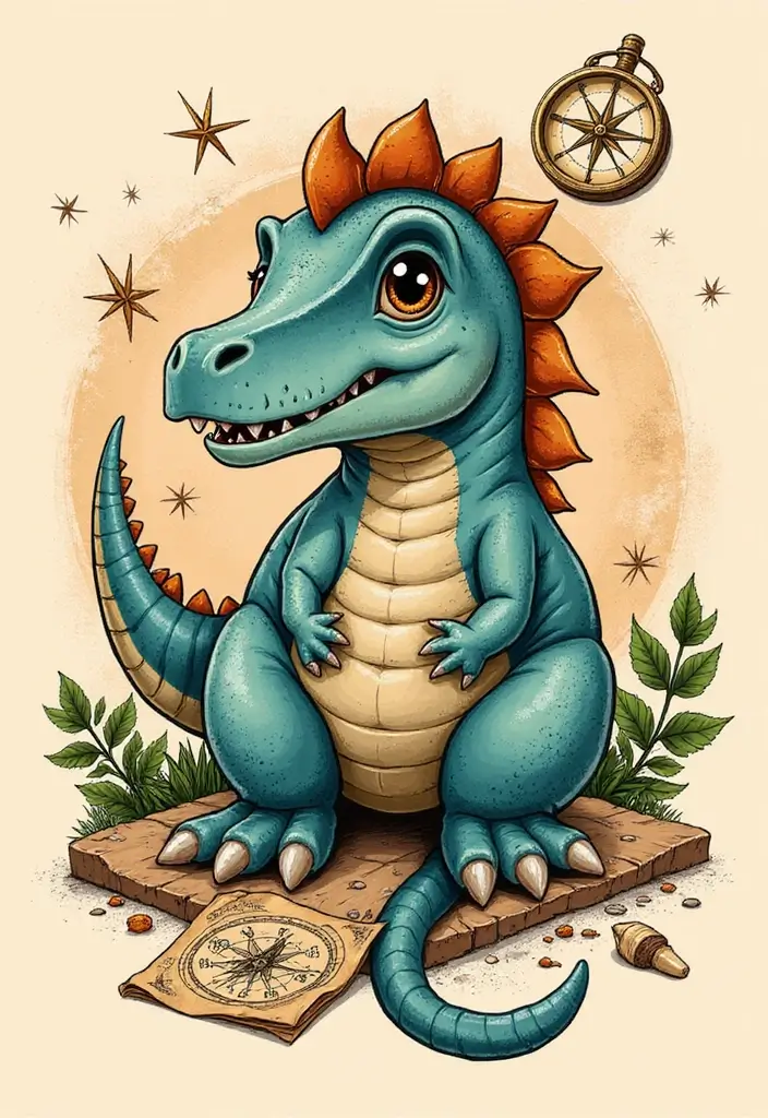 30 Dino Tattoo Meaning and Creative Design Ideas - 25. Noasaurus: The Unique Voyager