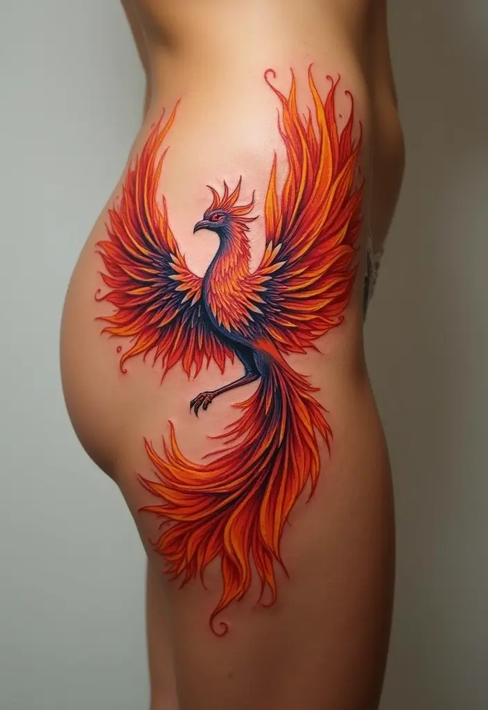 30 Karma Tattoo Meaning and Stunning Design Ideas - 25. Phoenix Tattoo