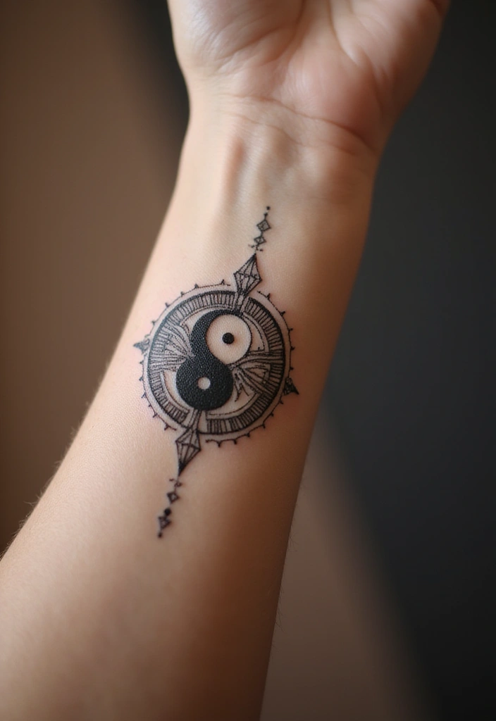 30 Korean Tattoos Symbols with Unique Meaning - 25. Yan (얀) - Harmony and Balance