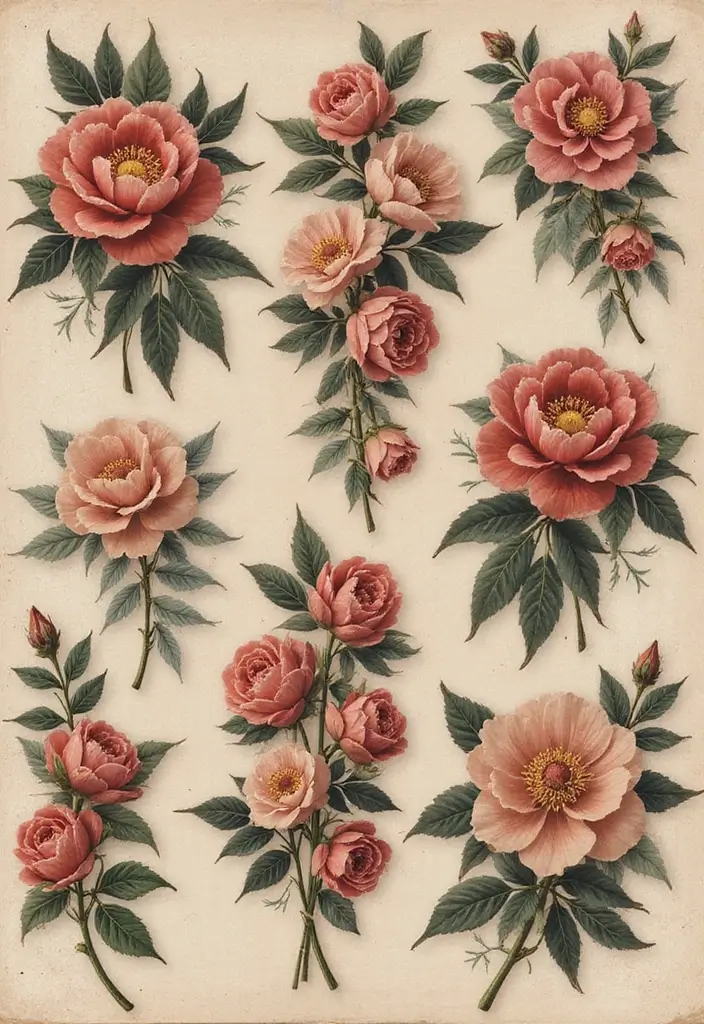 30 Sexiest Tattoos for Women with Confident Style - 25. Vintage Floral Tattoos