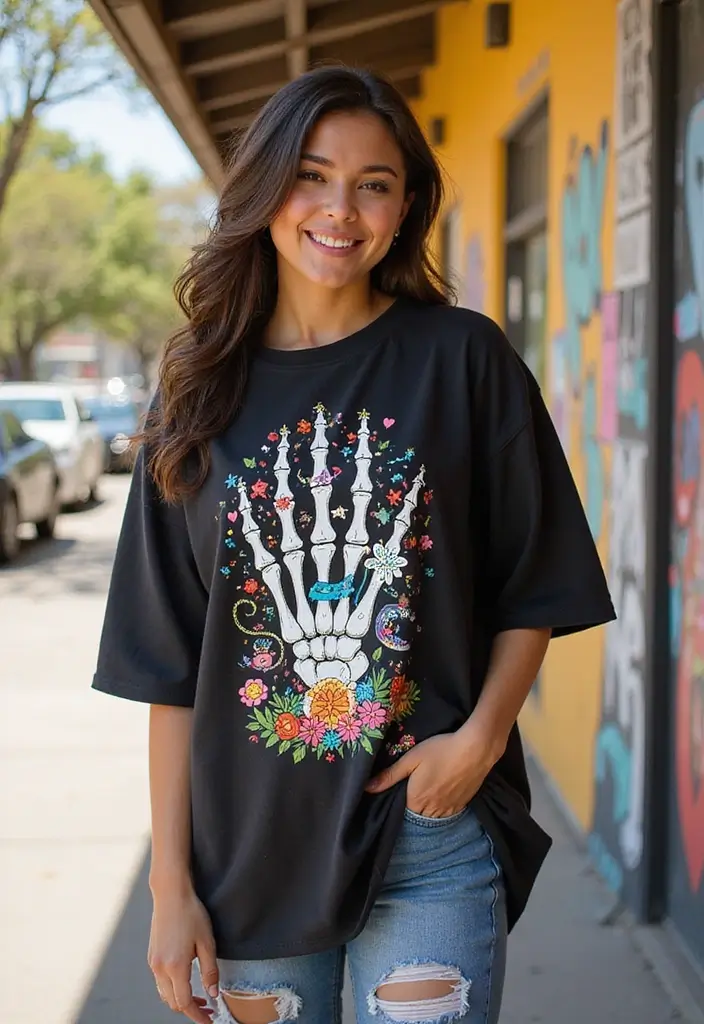 30 Skeleton Hand Tattoos with Edgy and Dark Styles - 25. Whimsical Touches