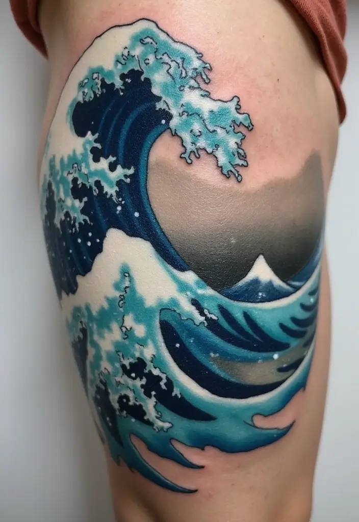 30 Supernatural Tattoos Inspired by the Series and Beyond - 25. Ocean Waves