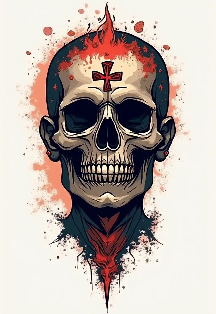 30 Bold Tattoo Head Designs That Stand Out - 25. Statement Pieces