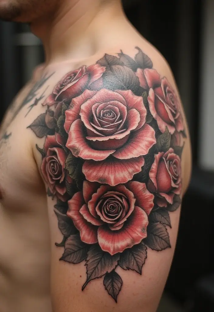 30 Tattoo Shoulder Designs for Women with Feminine Flair - 25. Traditional Styles