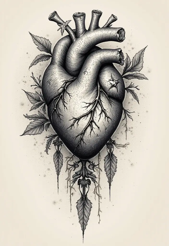 30 Tattoos That Signify Strength and Resilience - 25. Heart Tattoo
