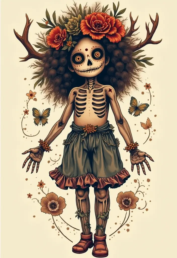 30 Voodoo Doll Tattoos with Dark and Mysterious Designs - 25. Voodoo Dolls with Personal Stories