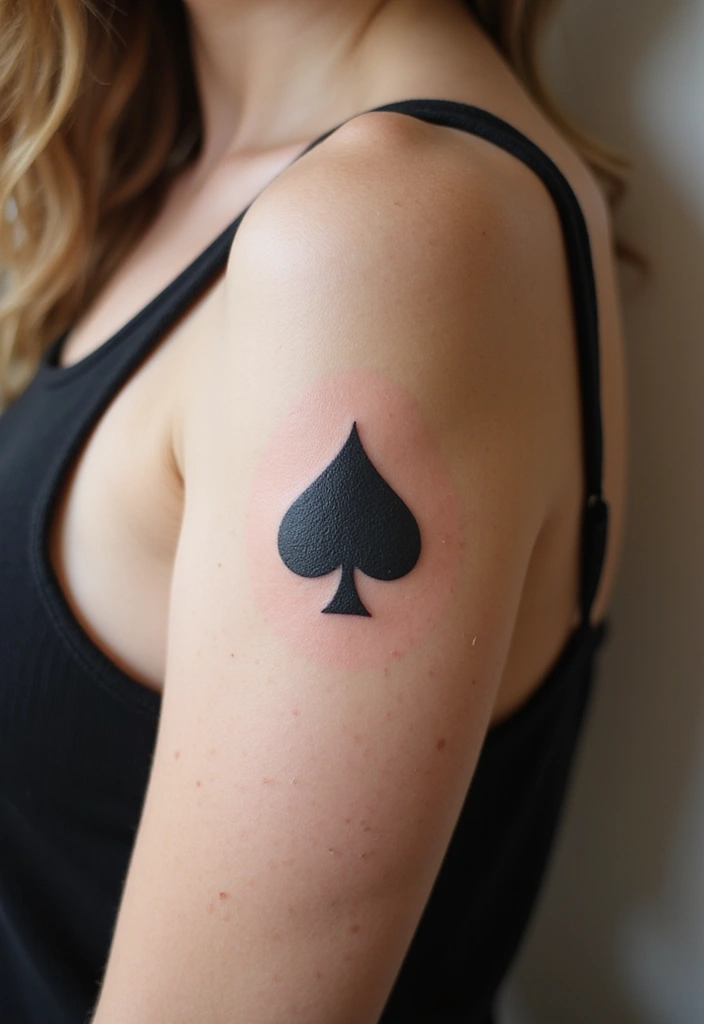 30 Women’s Popular Tattoos That Never Go Out of Style - 25. Minimalist Spades