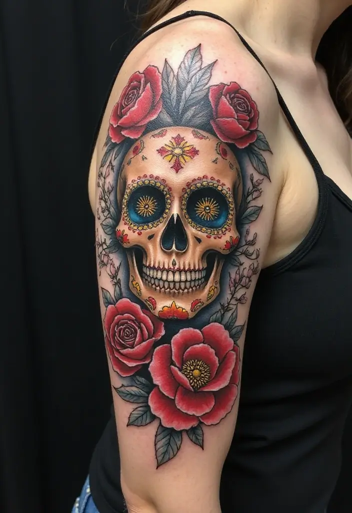 30 Candy Skull Tattoo Meaning and Creative Designs - 26. The Future of Candy Skull Tattoos