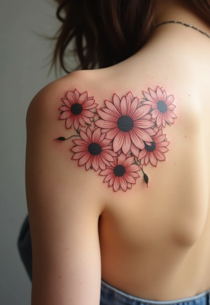 30 Daisy Tattoo Ideas for a Fresh and Delicate Design - 26. Layered Daisy Design