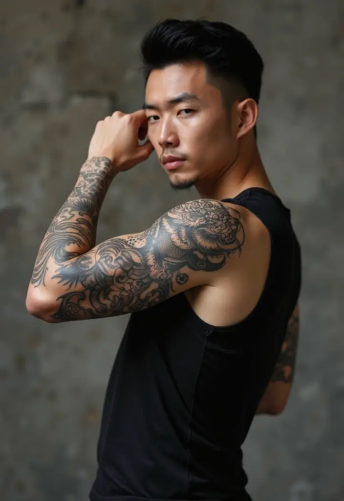 30 Korean Tattoos Symbols with Unique Meaning - 26. Jang (장) - Strength and Endurance