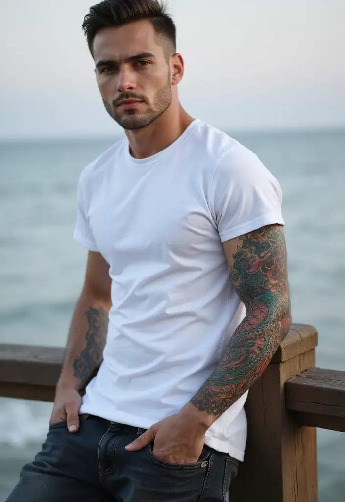 30 Creative Mermaid Tattoos for Men with Ocean Spirit - 26. Inspirational Quotes with Mermaid