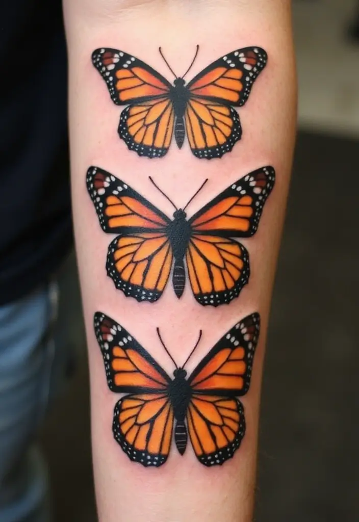 30 Monarch Butterfly Tattoo Designs with Deep Symbolism - 26. Monarch Butterfly Transformation