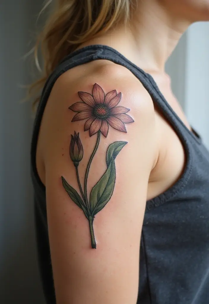 30 Upper Arm Tattoo Ideas for Bold Placement Choices - 26. Vintage Botanical Illustrations