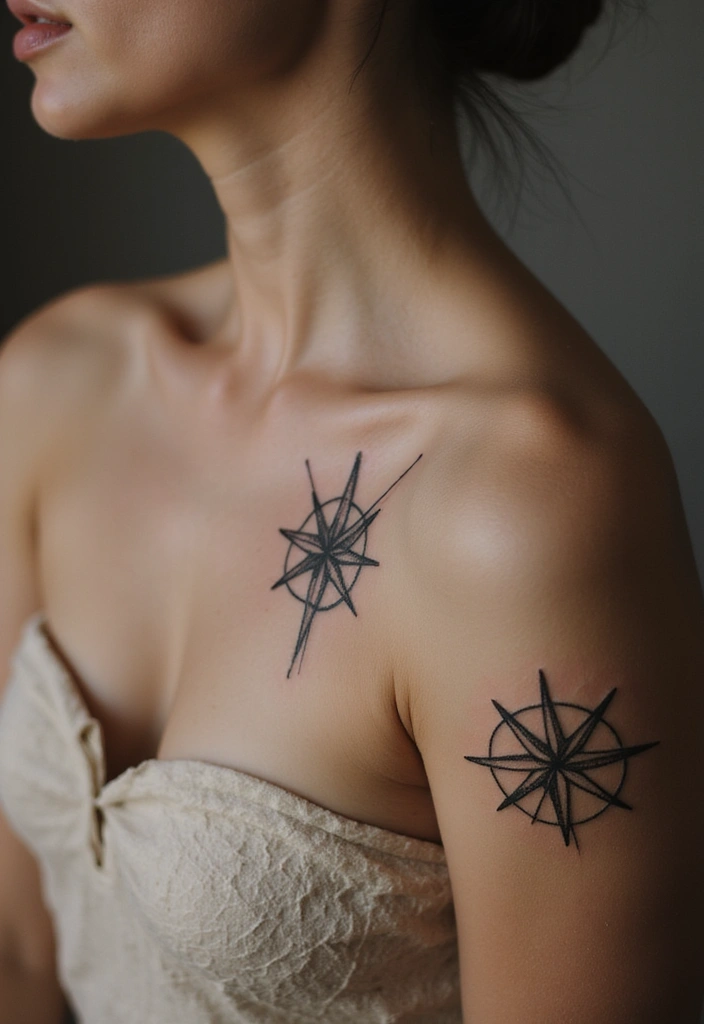30 Women’s Popular Tattoos That Never Go Out of Style - 26. Minimalist Compass