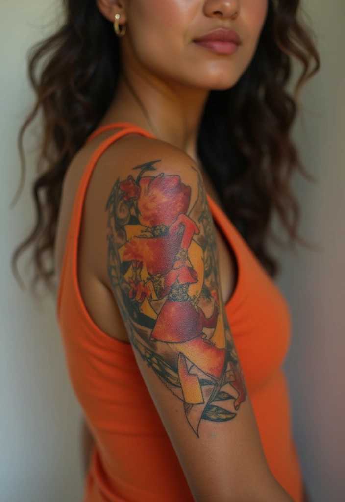 30 Zodiac Aries Tattoo Ideas Full of Fire and Energy - 26. Aries Mosaic