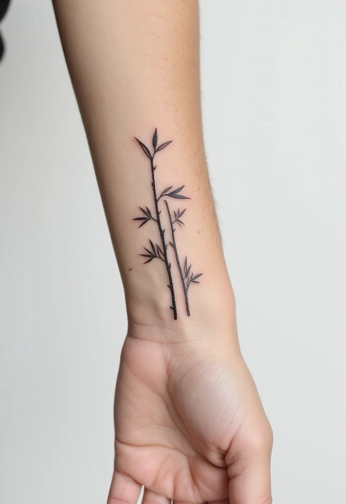 30 Bamboo Tattoo Meaning and Artistic Designs - 27. The Beauty of Simplicity