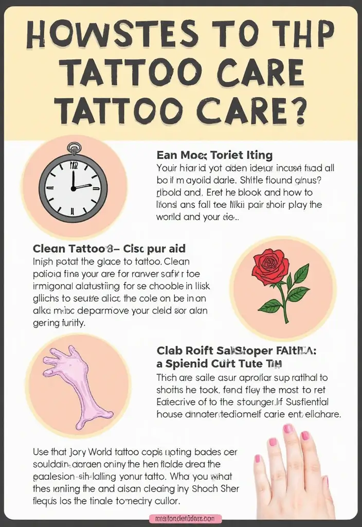 30 Clock and Rose Tattoos That Symbolize Time and Love - 27. The Importance of Tattoo Care