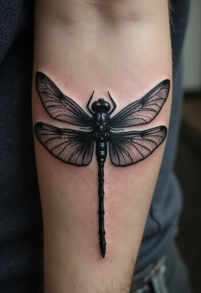 30 Dragonfly Tattoo Symbolism Ideas with Meaning - 27. Mystique and Intrigue