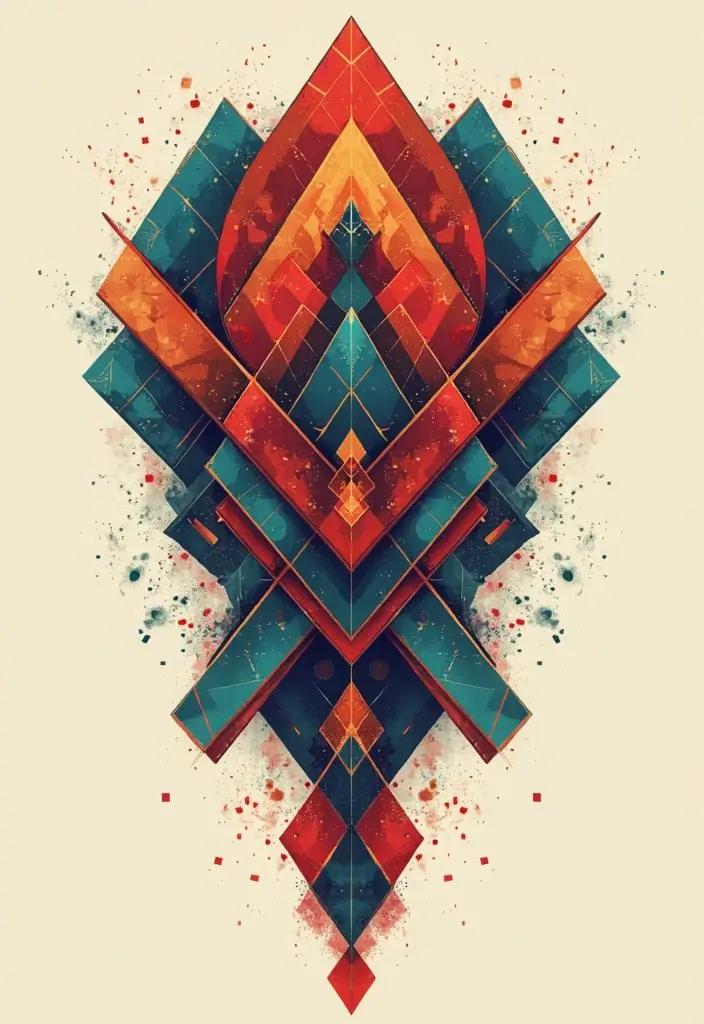 30 Japanese Sleeve Tattoo Designs for Bold Ink Lovers - 27. Captivating Geometric Designs