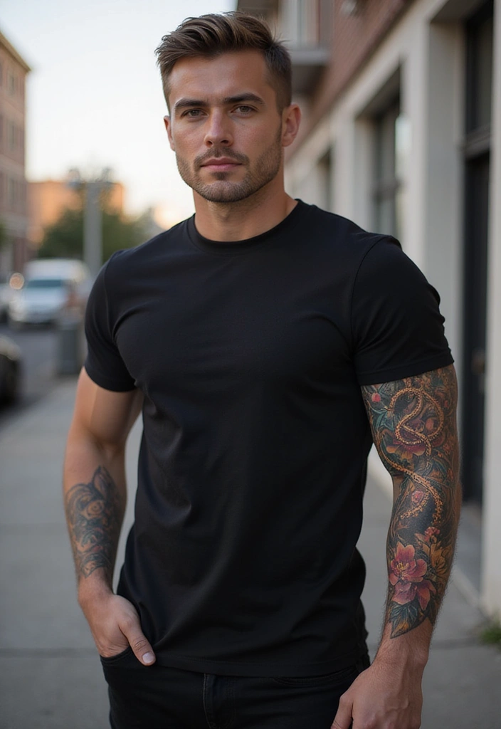 30 Men’s Floral Tattoo Half Sleeve Inspirations - 27. Floral Infinity Loop
