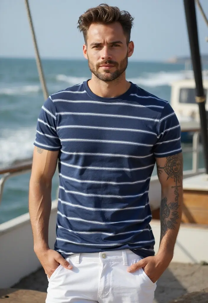 30 Sun Tattoo Men Ideas for Radiant Energy - 27. Sun with Anchor Tattoo