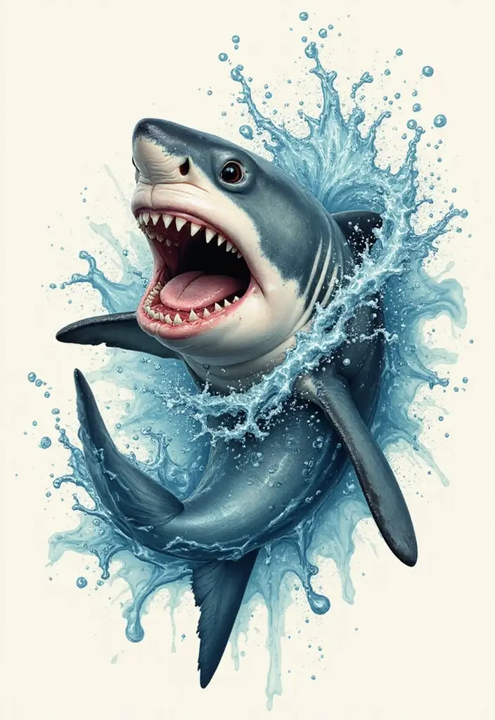 30 Tattoo Shark Meaning and Design Inspirations - 27. The Element of Surprise