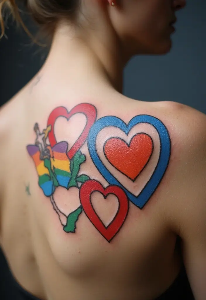 30 Tattoo Shoulder Designs for Women with Feminine Flair - 27. Community and Solidarity Tattoos