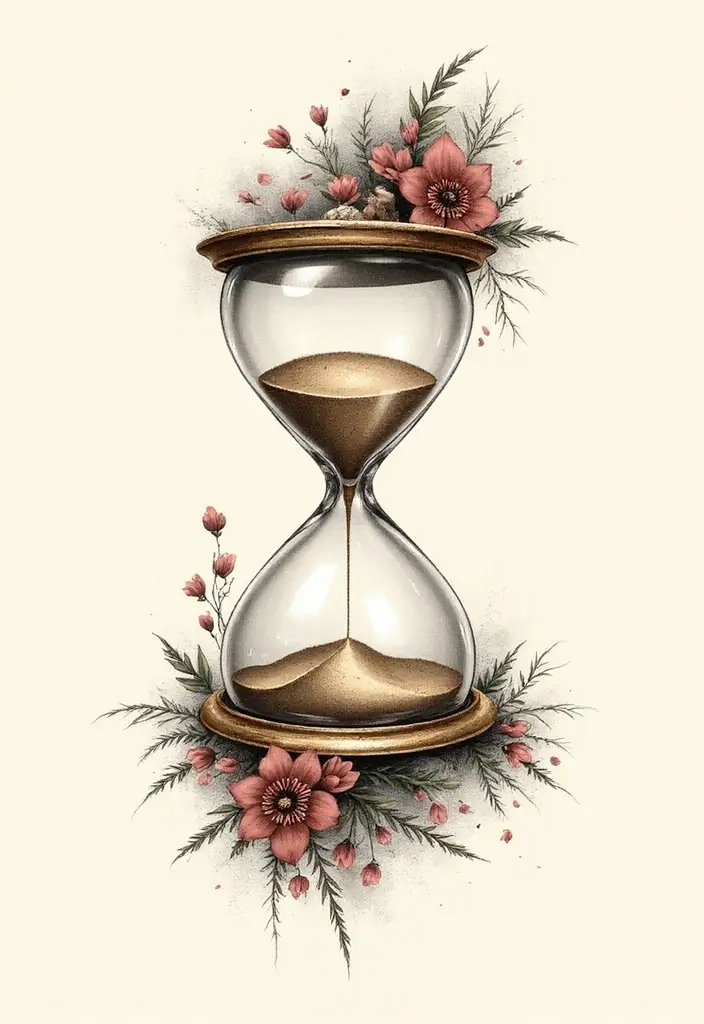 30 Tattoos That Signify Strength and Resilience - 27. Hourglass Tattoo