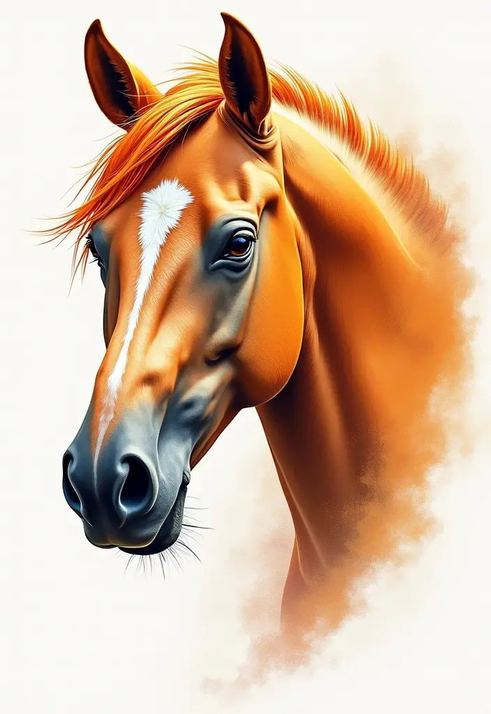 30 Horse and Horseshoe Tattoos for Luck and Freedom - 28. Palomino Horse Tattoo