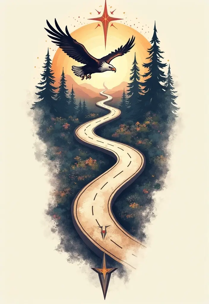 30 LDRSHIP Tattoo Ideas Inspired by Military Values - 28. The Road to Valor