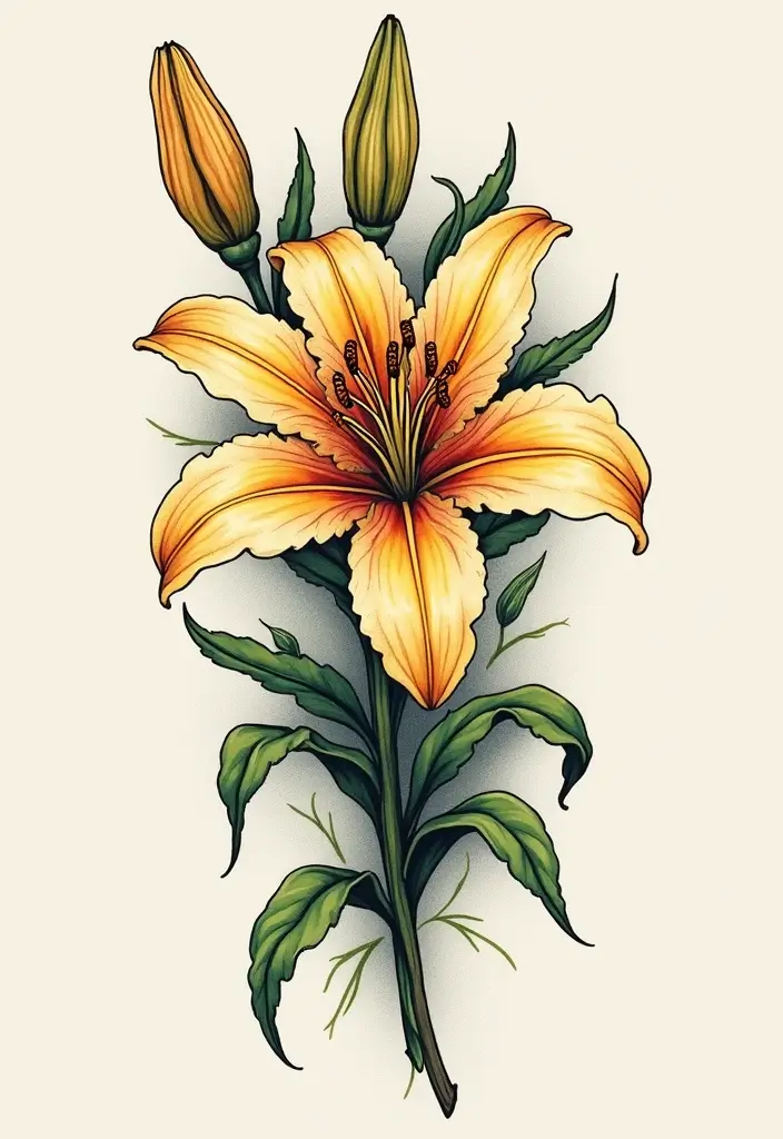 30 Lily Tattoo Symbolism Ideas for Elegant Ink - 28. Legacy and Heritage