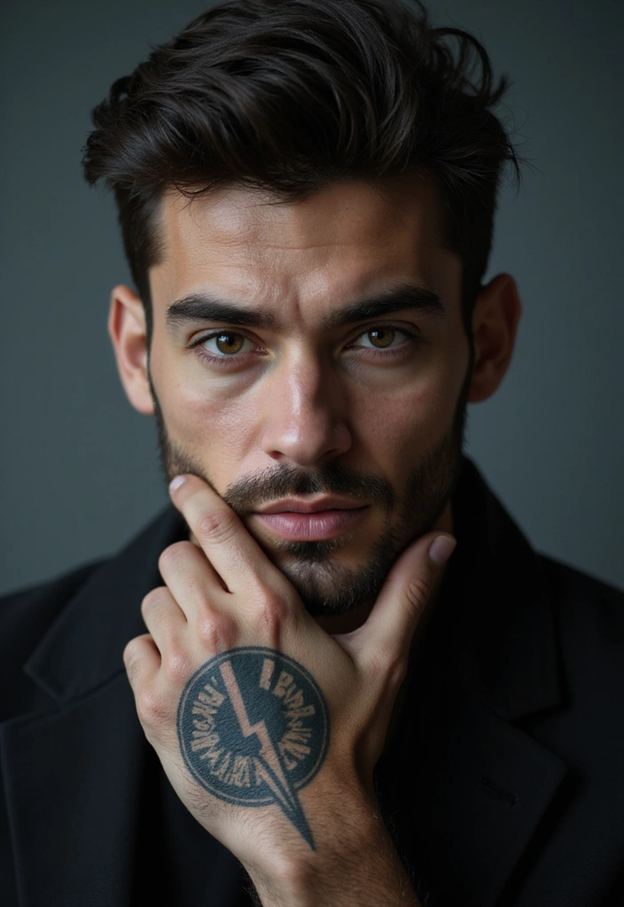 30 Symbol Hand Tattoos for Men That Speak Volumes - 28. The Lightning Bolt