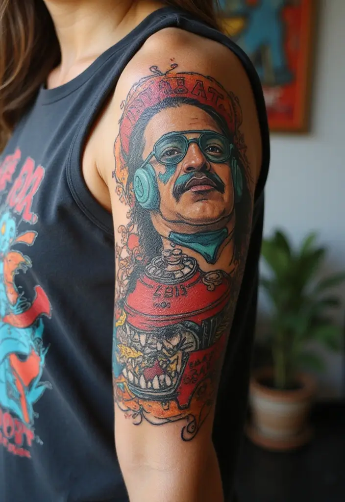 30 Upper Arm Tattoo Ideas for Bold Placement Choices - 28. Alternative Art Styles