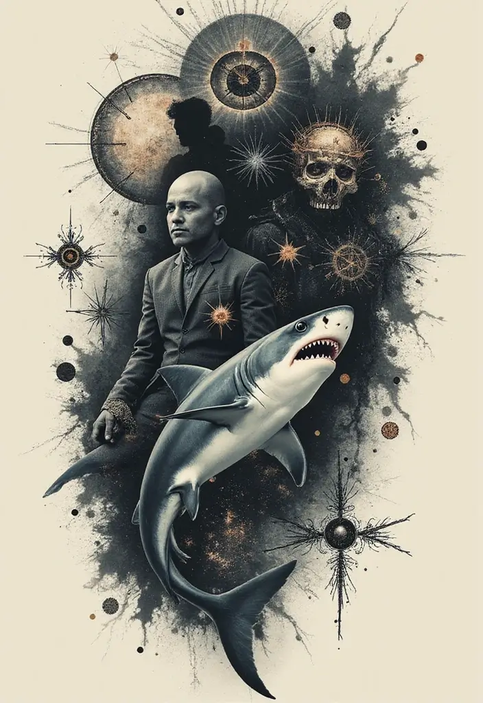 30 Tattoo Shark Meaning and Design Inspirations - 28. The Mystique of the Unknown