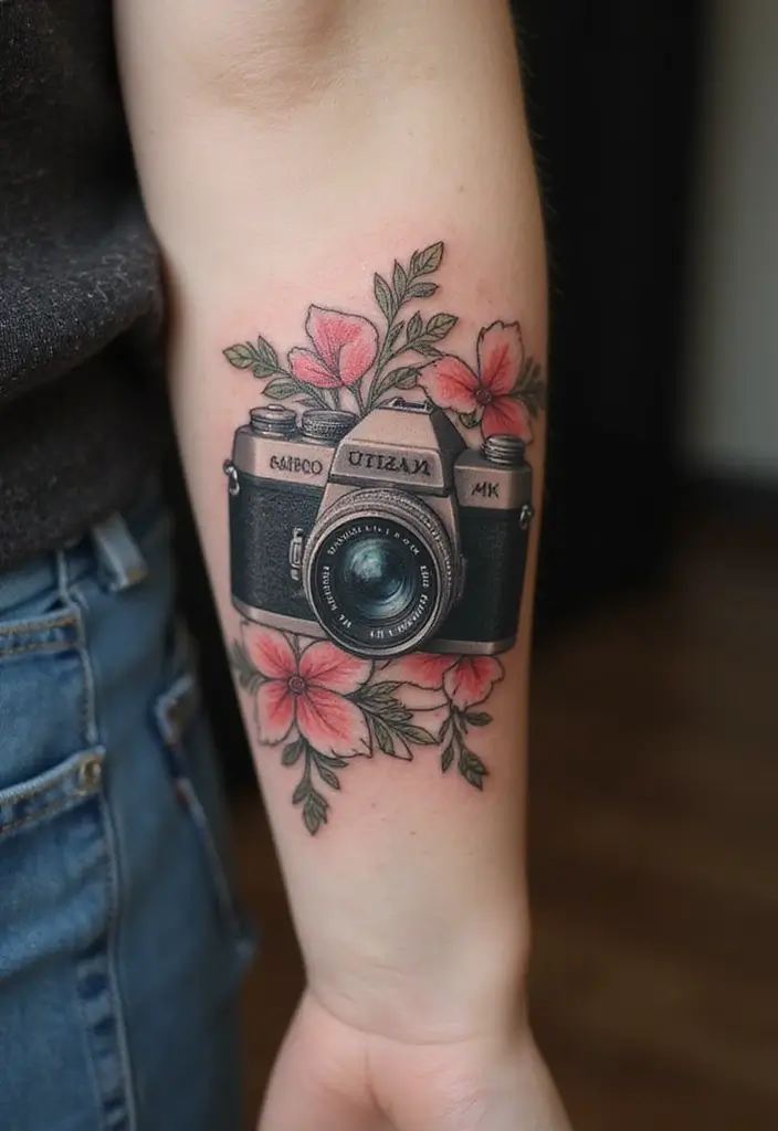 30 Timeless Tattoo Ideas That Never Go Out of Style - 28. Vintage Camera Tattoos