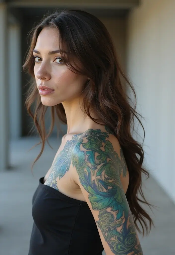 30 Water Tattoo Sleeve Ideas Full of Fluid Motion - 28. Water Refraction